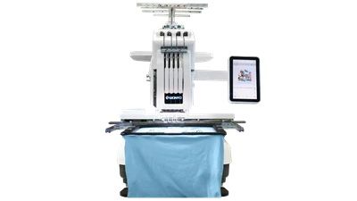 Mașină de brodat cu ecran tactil de 7 inchi multi-funcțional|Zona de broderie 360x260mm|Compatibil cu șapcă și broderie plată|Home Business & Starter